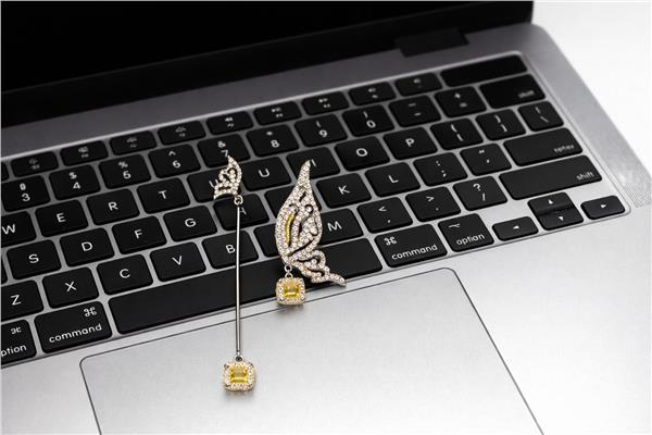 Hazel Zirkon Taşlı Kanat Figürlü küpe